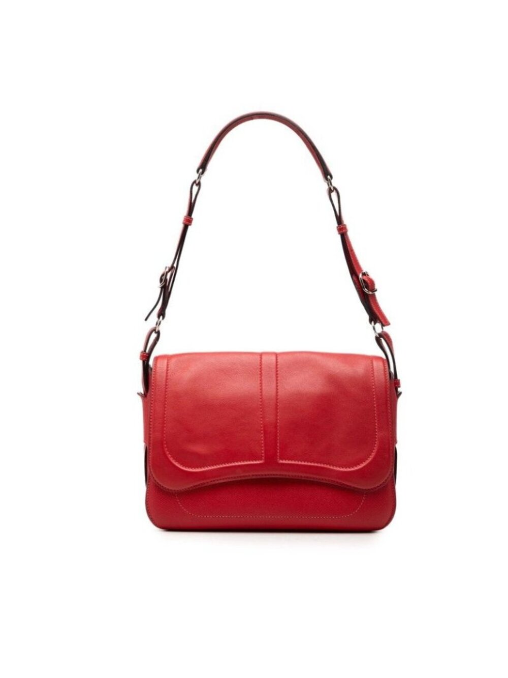Hermes Harness Shoulder Bag Red Swift Veau